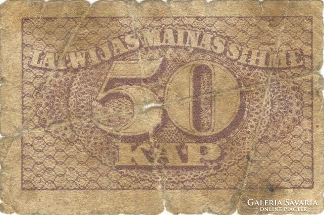 50 kap kapeikas 1920 Lettország 1.