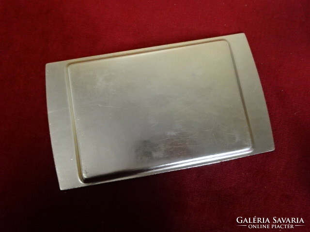 Gold-plated metal tray, size: 28x16.5 cm. Jokai.