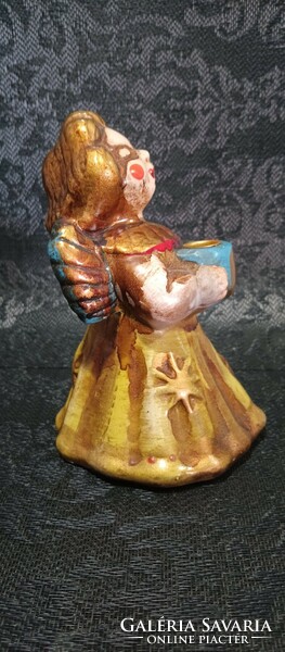 Ceramic angel face decorative statue negotiable.