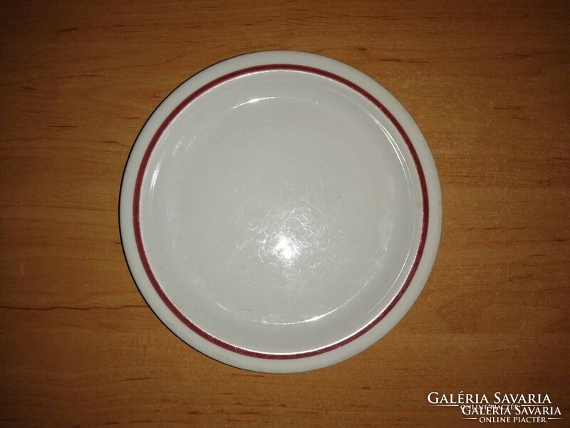 Alföldi porcelán piros csíkos kistányér 17 cm (2/p)