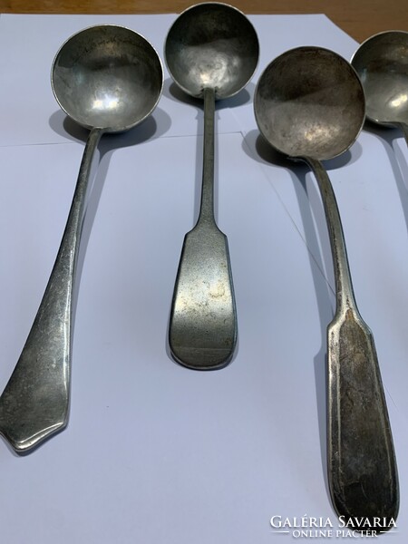 4 old alpaca ladles