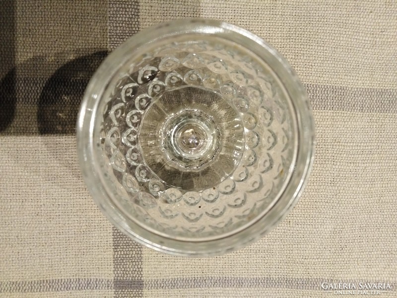 Üveg pohár - gömbösen /  70 - es évekből