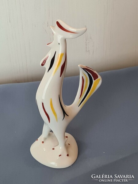 Ravenclaw art deco rooster, porcelain figure