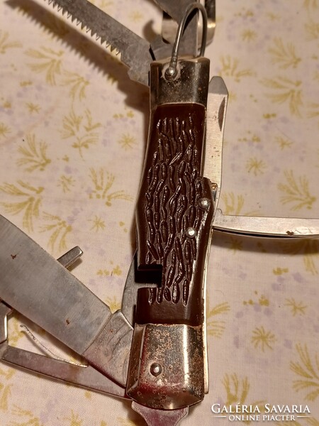 Old Japanese spoon machine knife with ten functions