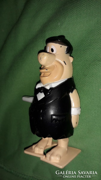 Retro walking pull-up Fred Flinstone plastic figure overdrawn now only static 10 cm according to the pictures