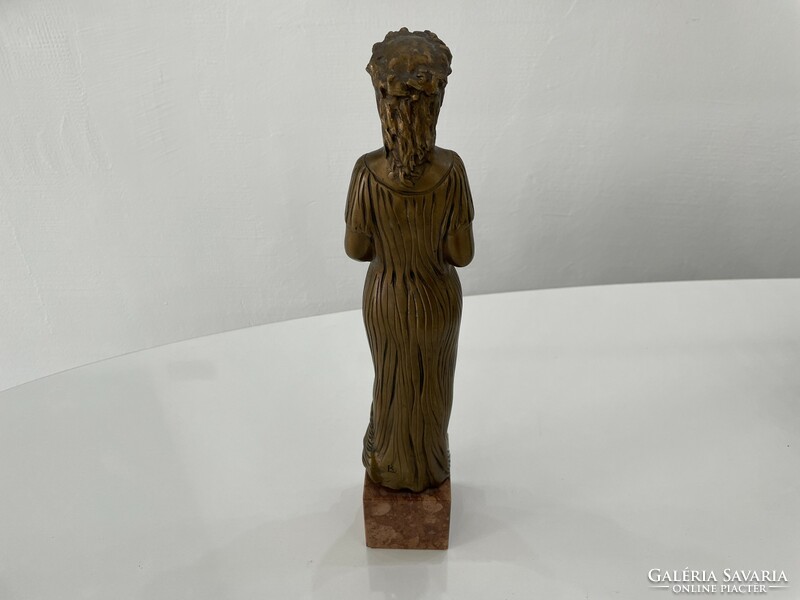 R kiss Lenke bronze statue figure antique female goddess figure