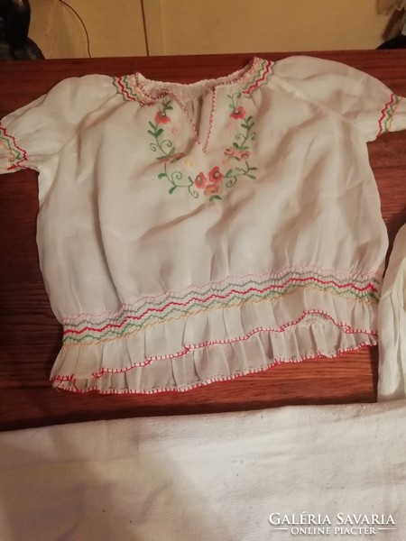 Old folk top 2 pcs 1 towel, apron in the condition shown in the pictures