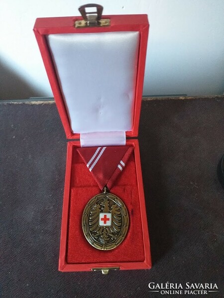 Austrian Red Cross Medal of Merit, bronze grade, in original box