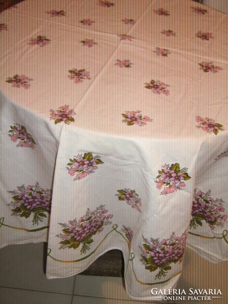 Wonderful special violet round tablecloth