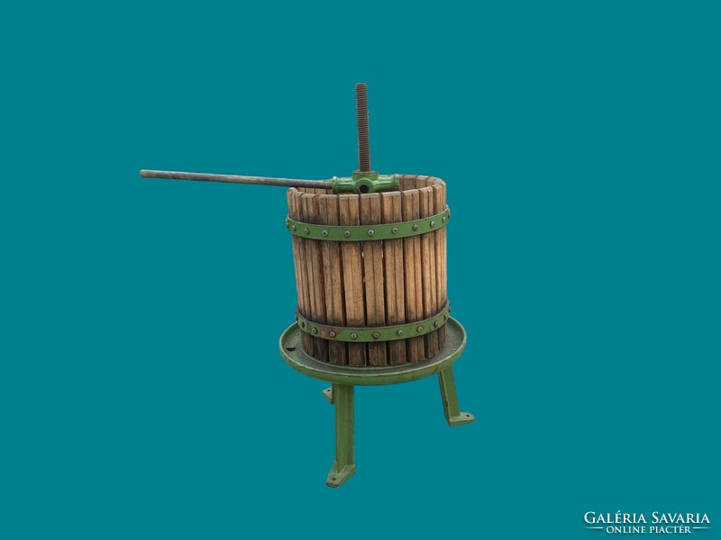 Small grape press for use or decoration