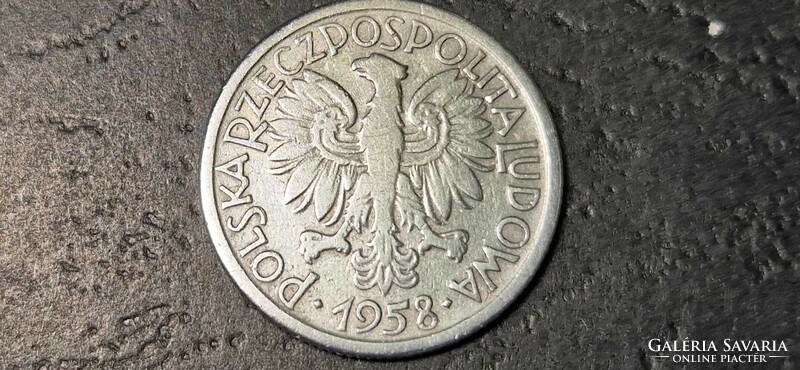 Lengyelország 2 Zloty, 1958.