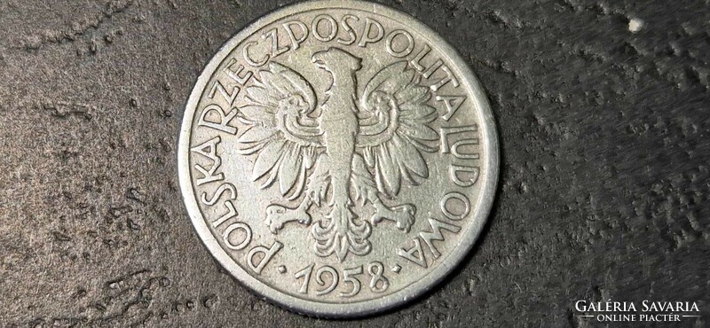 Poland 2 zloty, 1958.