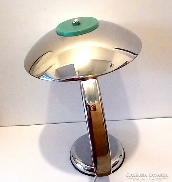 Krómozott plasztik lámpa 1980  Német ALKUDHATÓ Art deco design