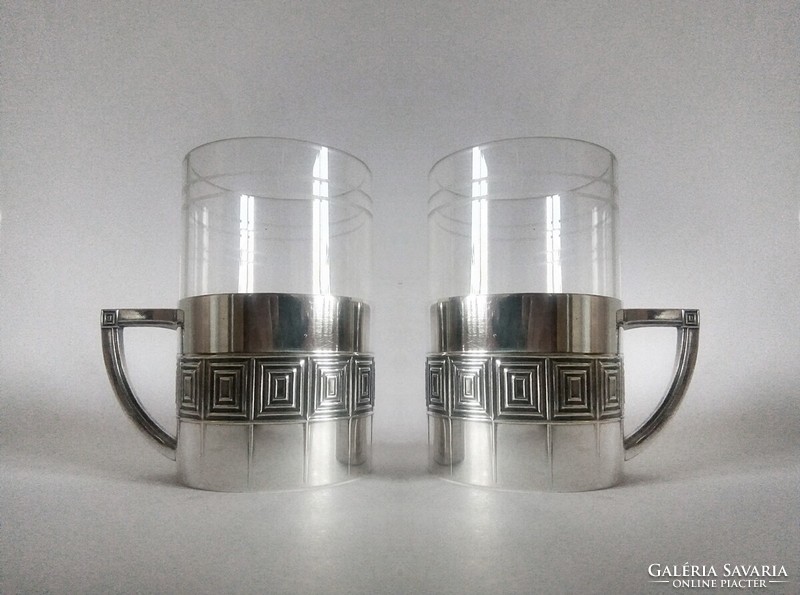 WMF OX szecessziós/art-deco pohár-pár 1905, rendkívül ritka!