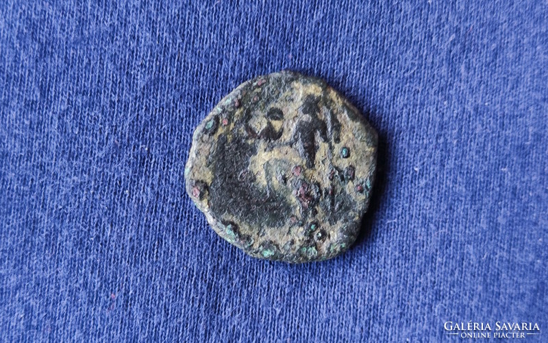 Augustus kora !!! Gibraltári bronz semis Neptunusszal és delfinnel (nagyon ritka!) | 1 db érem