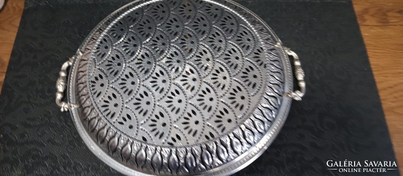 Modern fém tál asztalközép ALKUDHATÓ