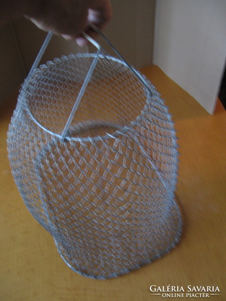 Retro metal mesh market shopping cart