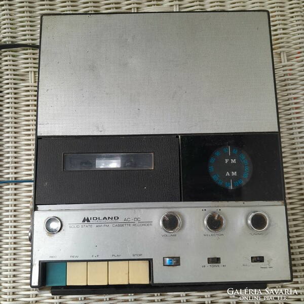 Midland 12-141 radio cassette recorder collector's item
