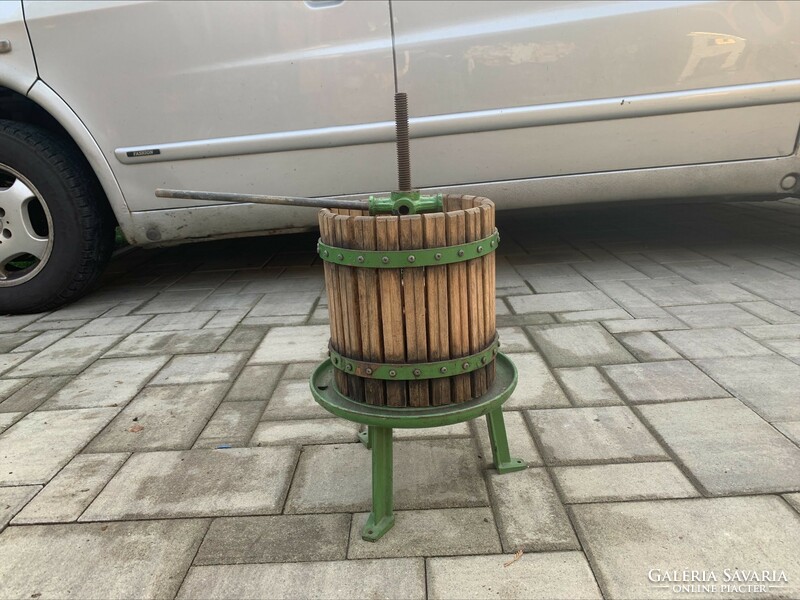Small grape press for use or decoration