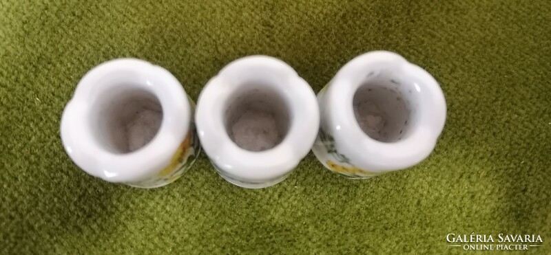 Porcelain mini candle holder 5 pcs funny design w Germany