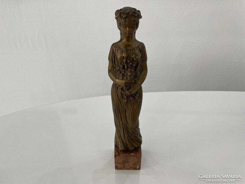R kiss Lenke bronze statue figure antique female goddess figure