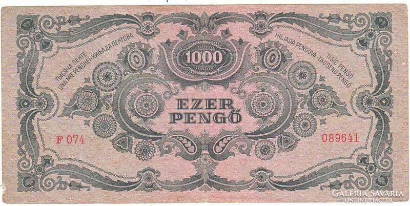 Hungary 1000 pengő 1945 fa