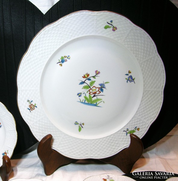 Herend chinoise cake set with oriental pattern