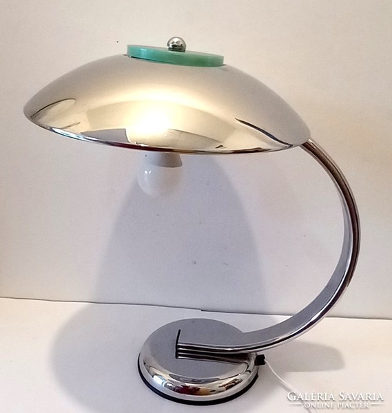 Krómozott plasztik lámpa 1980  Német ALKUDHATÓ Art deco design