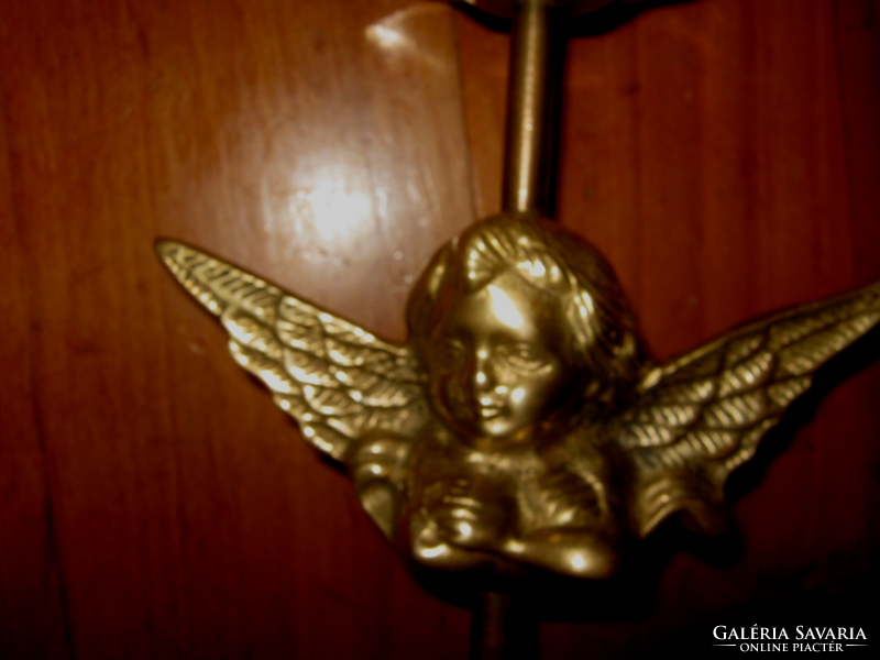 Vintage candle holder with angel