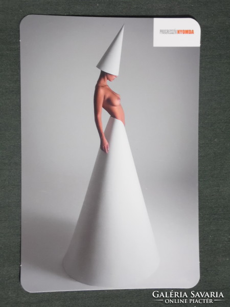 Kártyanaptár, Progresszív nyomda erotikus női akt modell , 2021