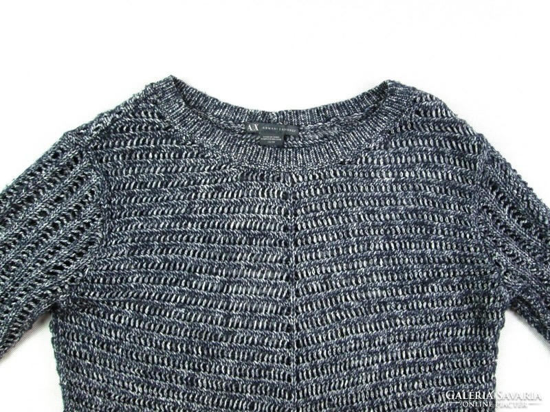 Original Armani exchange (xs) 3/4 sleeve women's knitted lightweight pullover top