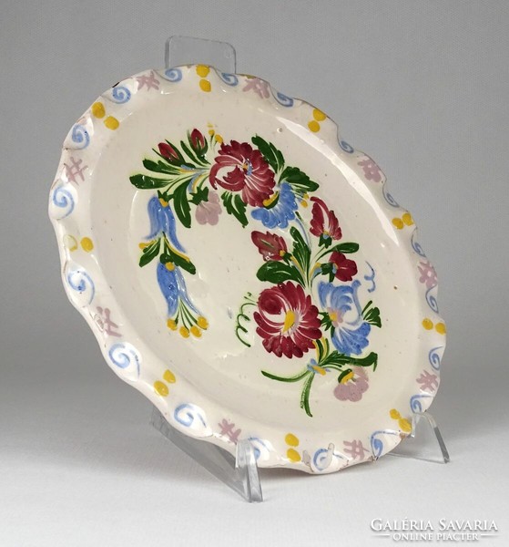 1P049 small Zoltán Vásárhely ceramic decorative plate 10 cm 1981