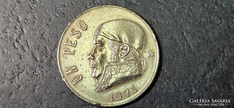 Mexikó 1 peso, 1971.
