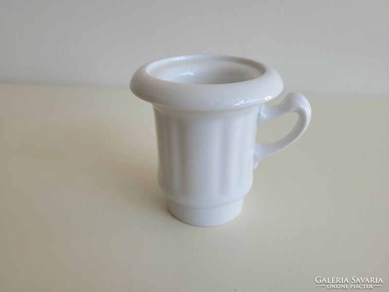 Régi vintage 5 ös méretű Csehszlovák porcelán kávéfőző szűrős pohár és szűrő része