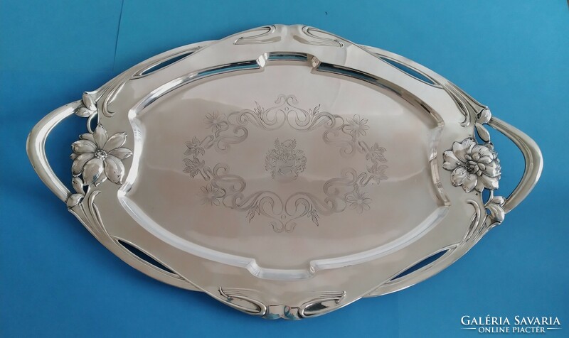 Art nouveau silver art nouveau tray