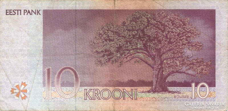 10 krooni korona 1994 Észtország 2.