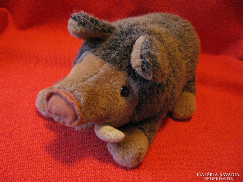 Plush boar figure