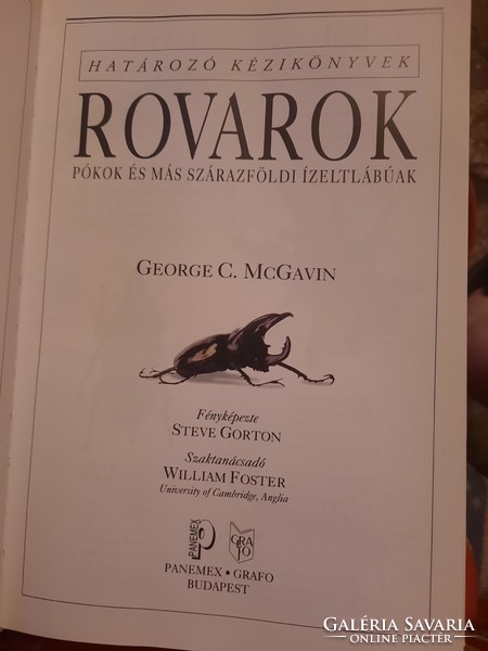 Rovarok, George C. McGavin, Határozó kézikönyvek, Alkudható