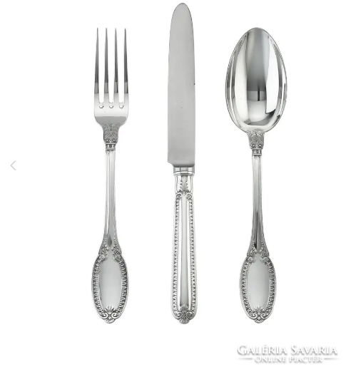 Silver Buccellati cutlery set for 6 people (fm53)