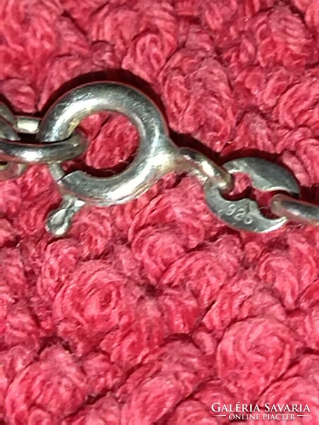 925 Sterling ezüst Gyönyörű női vagy férfi rope Style karkötő karperec