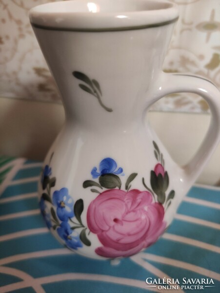 Hand painted ceramic jug