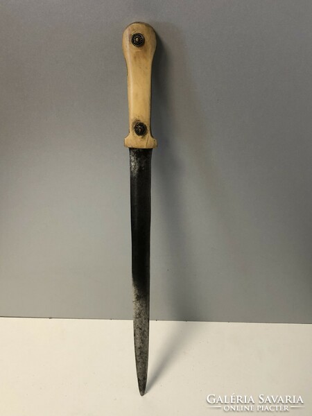 A dagger with a bone handle