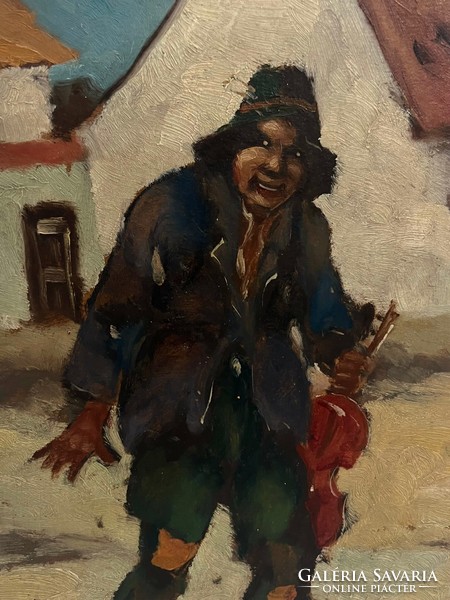 István Varga (1917- ) the wandering gypsy primate - very old, high-quality work /invoice provided/