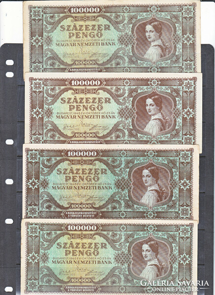 Magyarország 100000 pengő 1945 FA