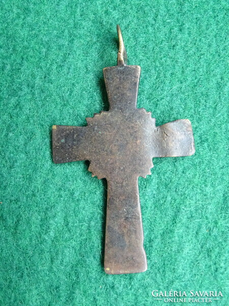 Antique bronze cross 17-18. Century