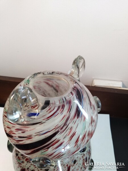 Muranoi kisállat váza