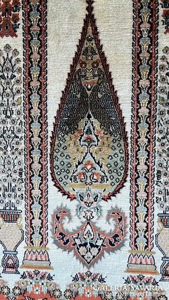 Tabriz silk wool Iranian handmade rug