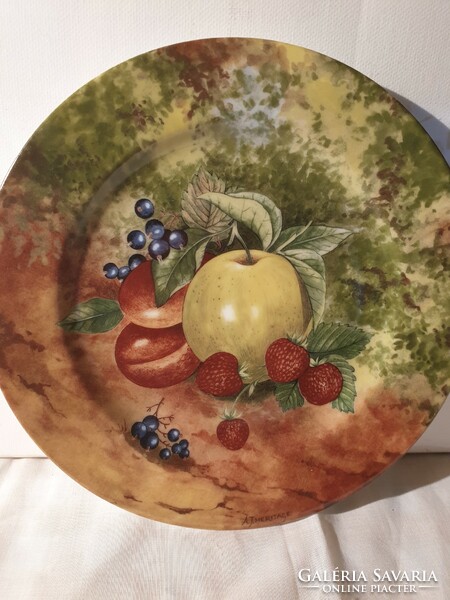 Marked Limoges porcelain wall plate