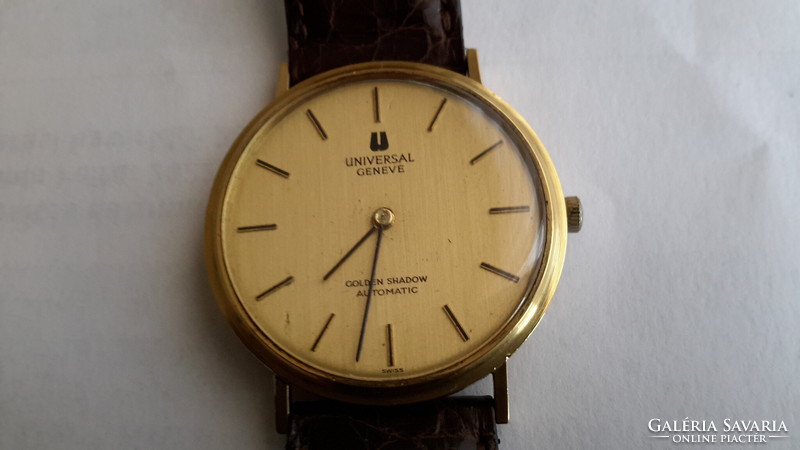 Universal 18 solid gold watch - micro rotor automatic