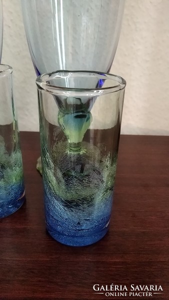 Blue-green glasses {ü7}